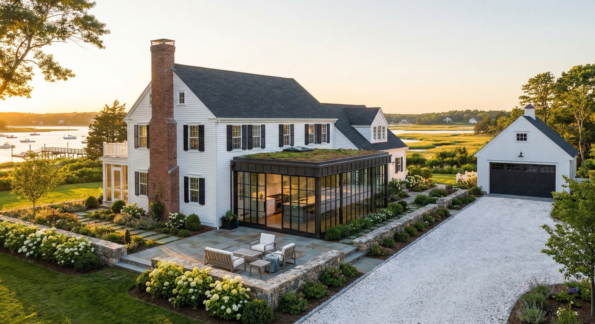 Renovated home exterior on the North Shore
